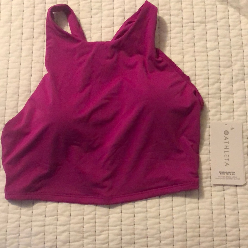 Athleta Conscious crop bikini top D-DD